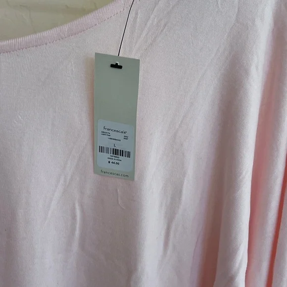 Francesca's Collections Light Pink Blouse - Picture 3 of 3